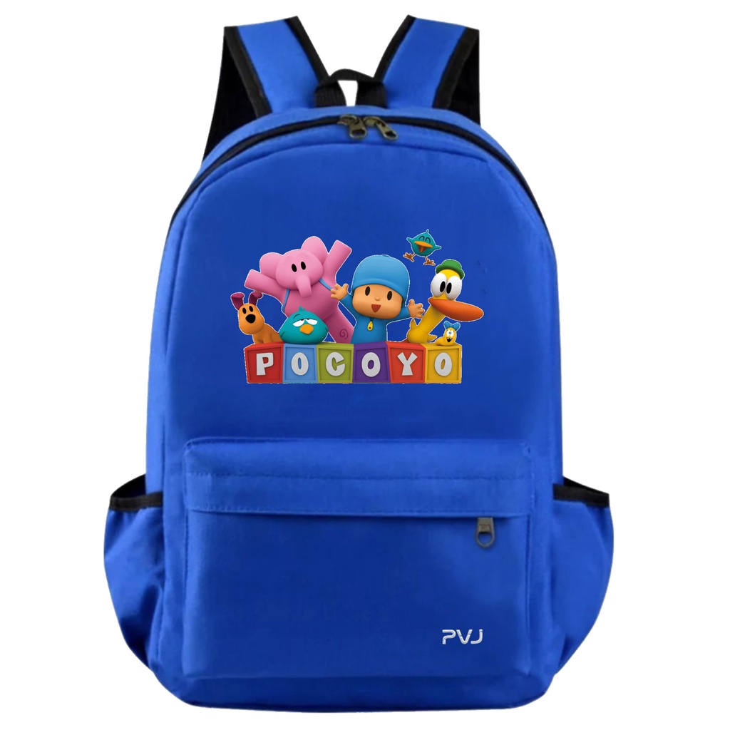 PVJ - Tas Anak Sekolah Motif Pocoyo Untuk Laki-laki dan Perempuan