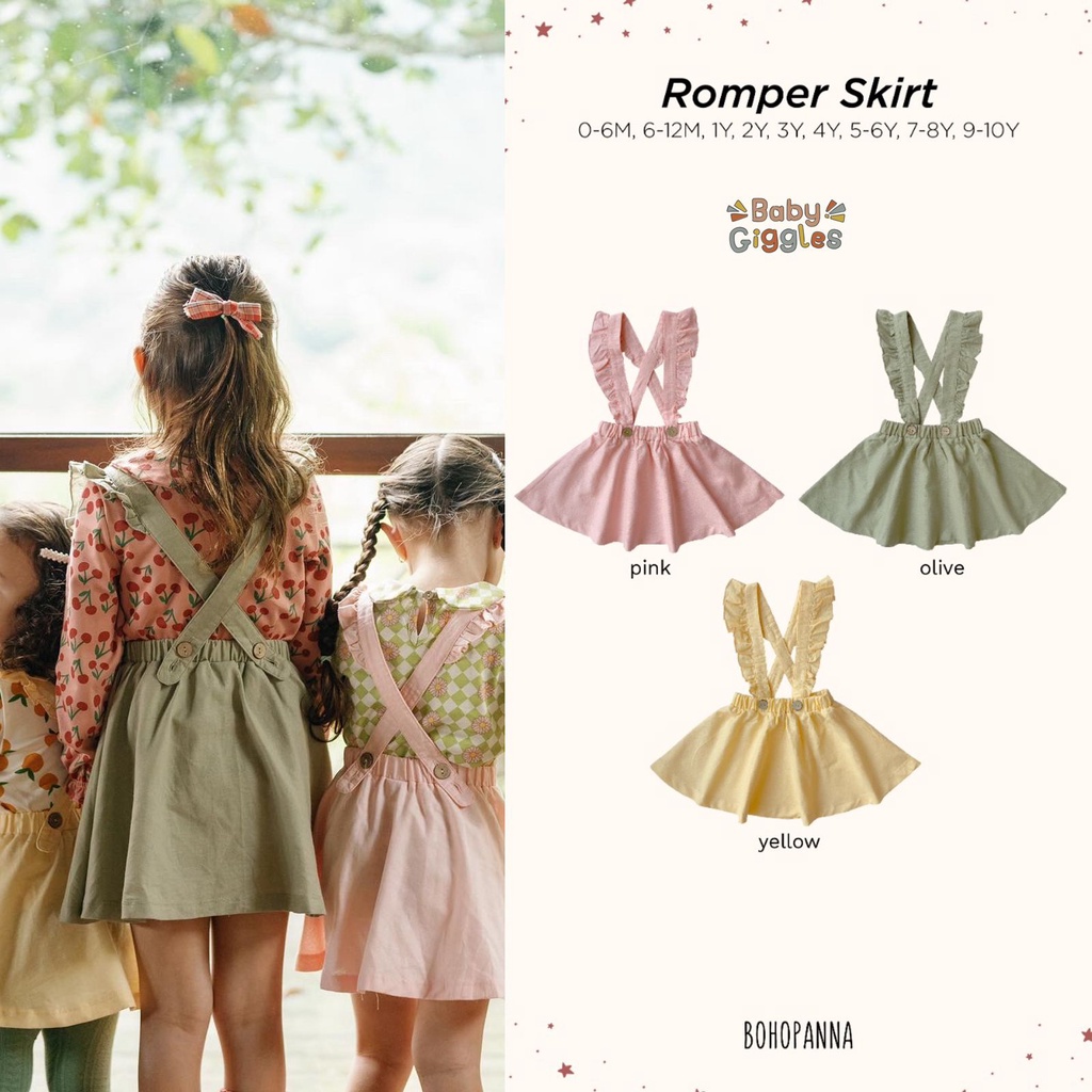 BOHOPANNA ROMPER SKIRT - Romper Anak Perempuan