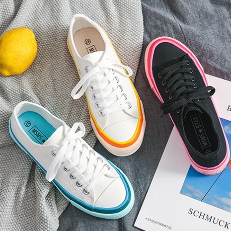 AND / COD / Sepatu Sneakers Wanita Import Sepatu Kanvas Tali Sepatu Casual Cewek Fashion Sepatu Wanita Hitam SPT-47