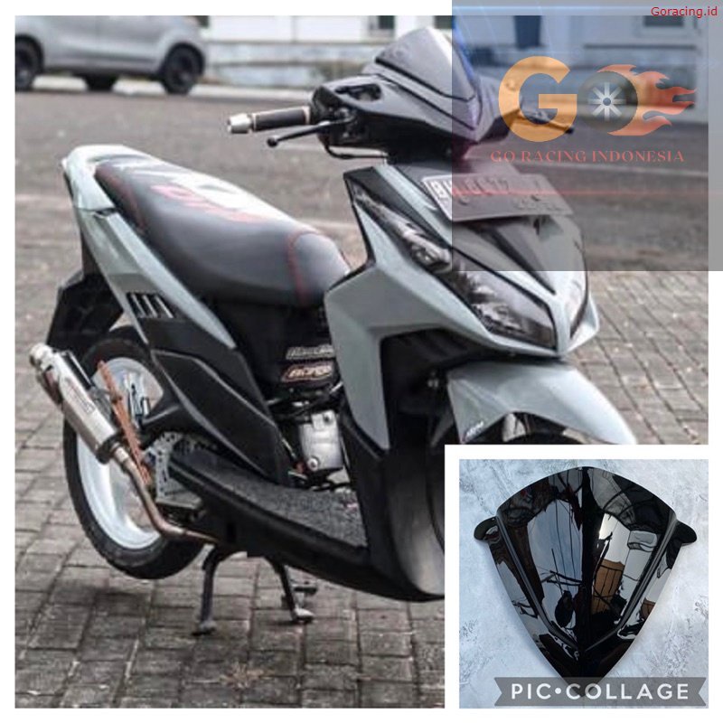 GR Visor Vario techno 110 Karbu Visor Vario Techno 110 Hitam kilap Ori