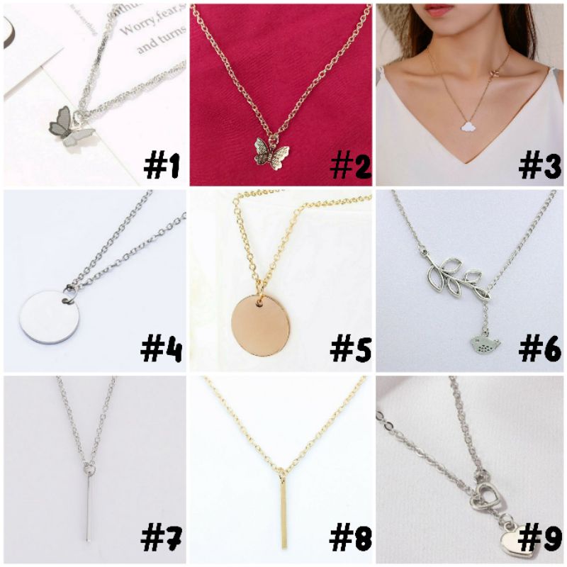 (BISA COD) Part II Kalung Aesthetic / necklace / ootd