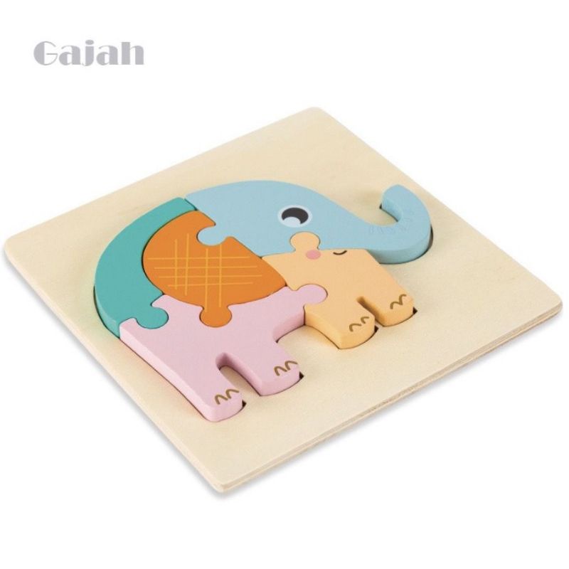 Puzzle Kayu Mainan Edukasi Anak