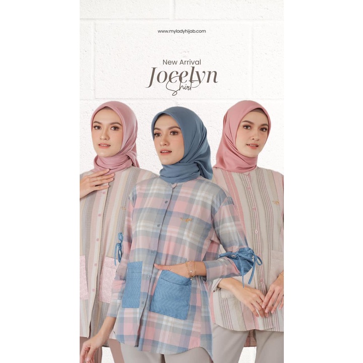NEW JOCELYN SHIRT BY MY LADY/BAHAN COTTON TRISET MIX PRINT/KEMEJA PREMIUM/KEMEJA MYLADY/BAJU WANITA 