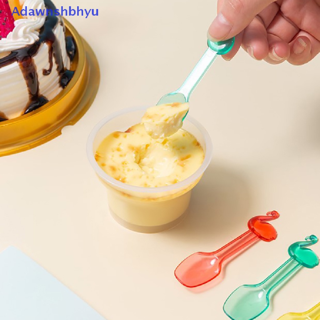 Adhyu 9Pcs Sendok Mini Lucu Piknik Sendok Buah Kue Es Krim Sendok dessert spoon ID