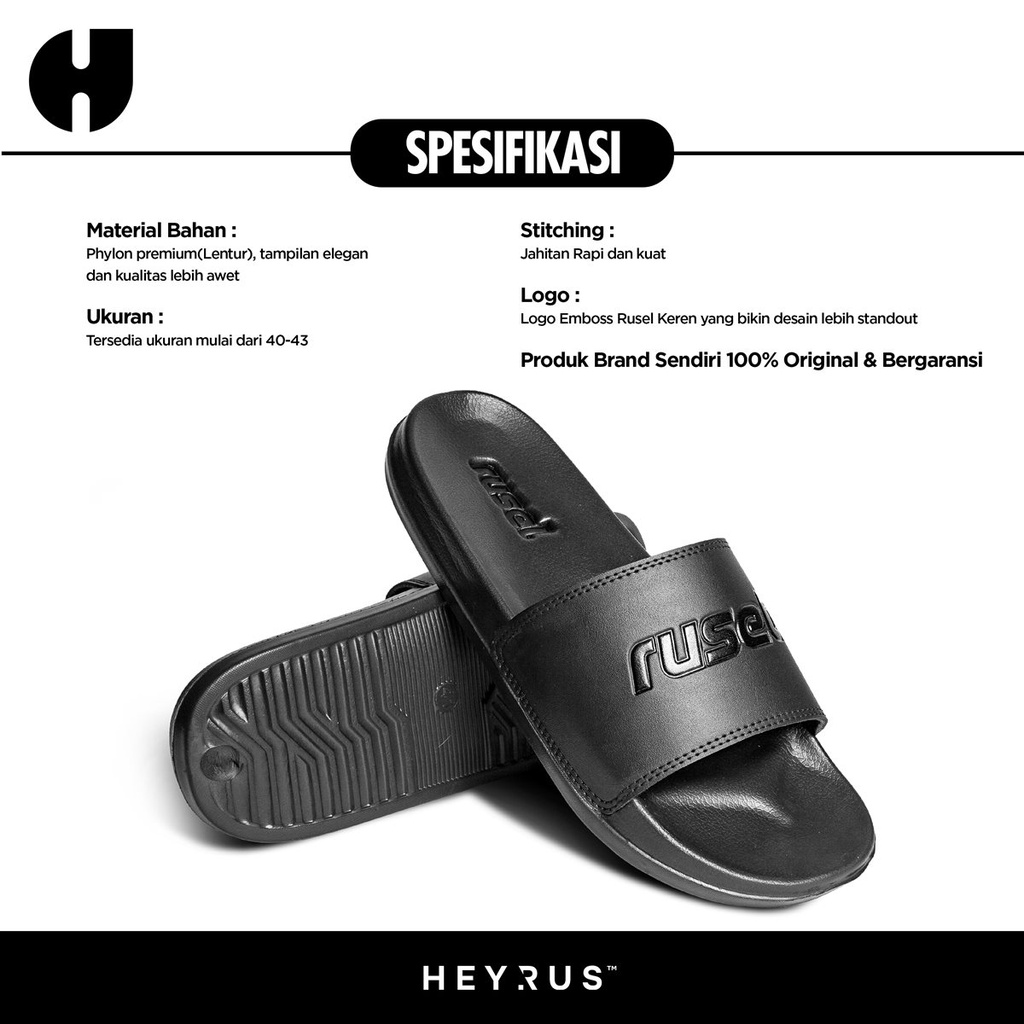 HEYRUS RUSEL I Sandals Malvin I Sandal Kasual Slip On Rusel