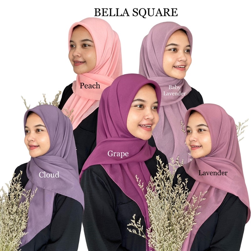 Bella square segiempat bella polos polycotton