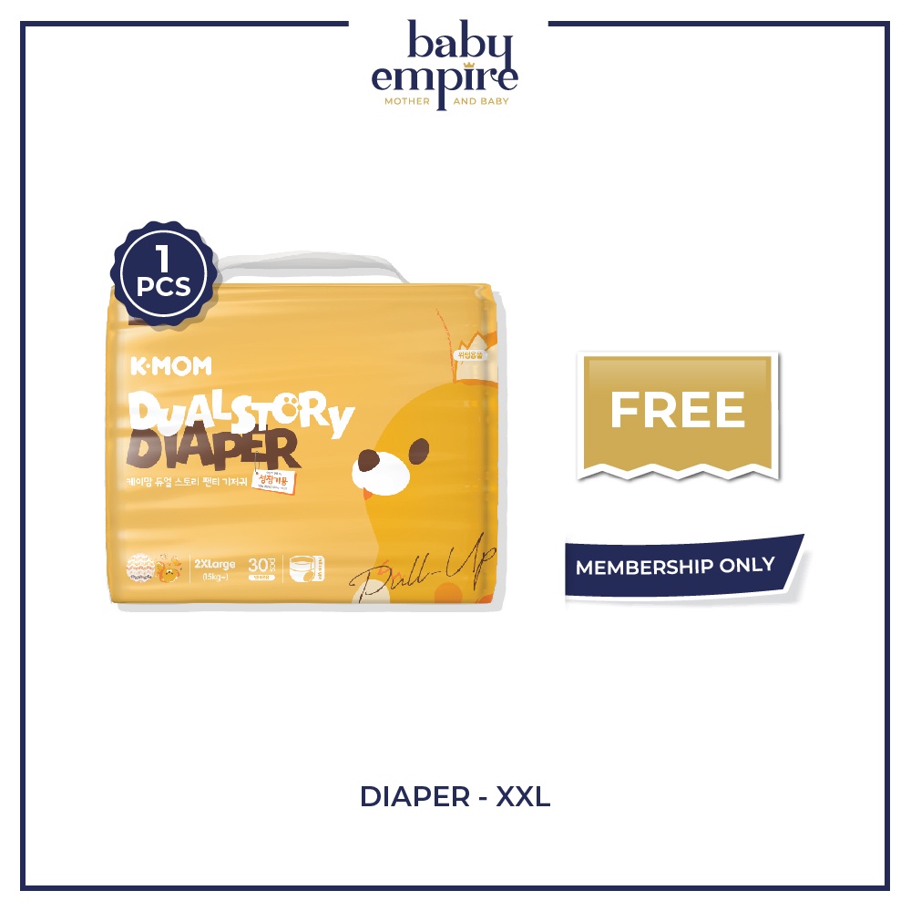 Free 1pack - Mother-K K-Mom - Diaper - XXL