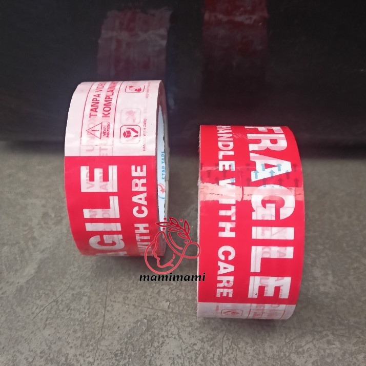 

LAKBAN FRAGILE UNBOXING VIDEO 2INCH x 90YARD WARNA SOLASI MERAH PUTIH