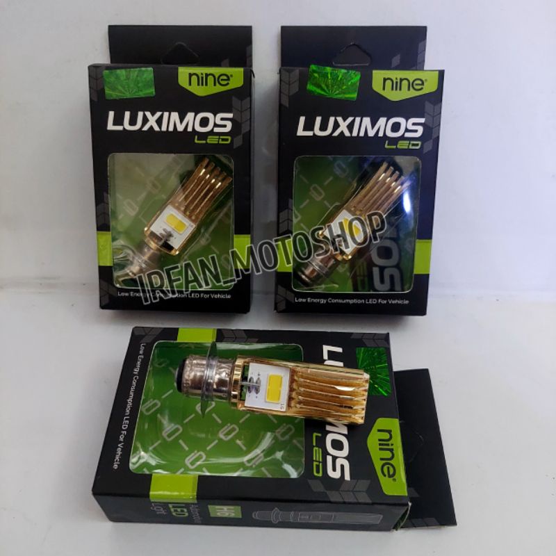 Lampu depan Led Motor ORIGINAL Luminos  H6 gloss bebek PNP universal beat mio vario