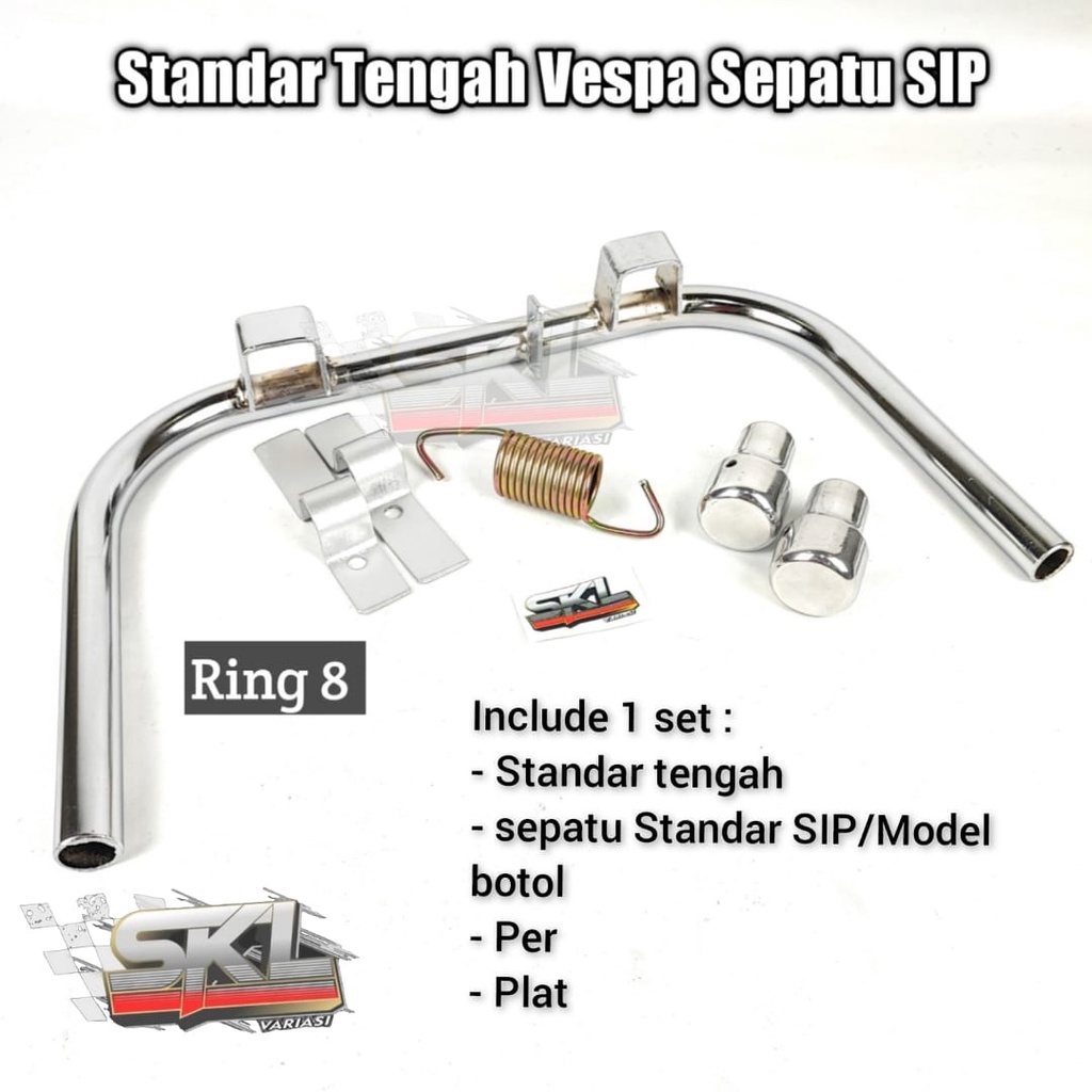 Standar Tengah Vespa Super VBB Ring 8 Standar Tengah Standar Dua Vespa Super VBB