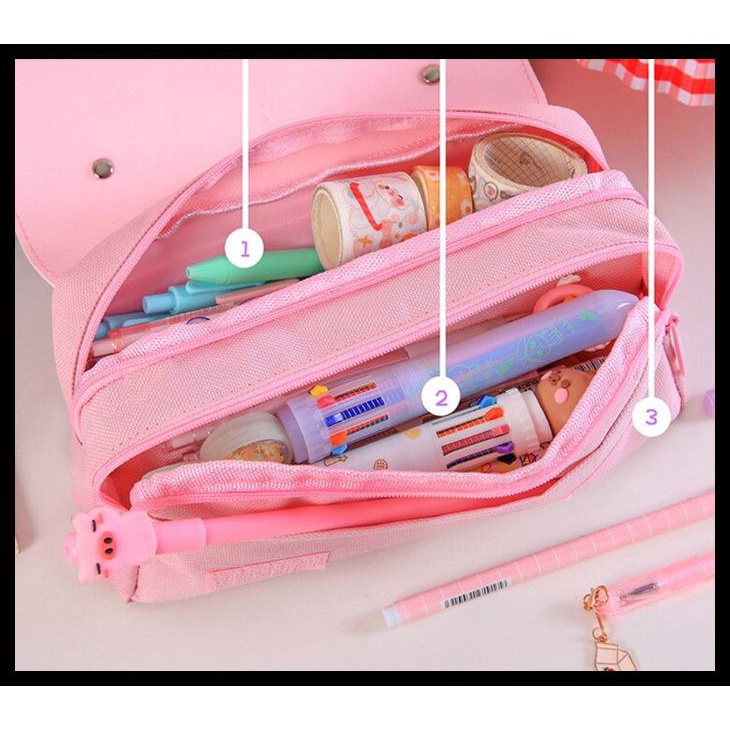 

Tempat Kotak Pensil Karakter Lucu Pencil Case Large Capacity Cs006