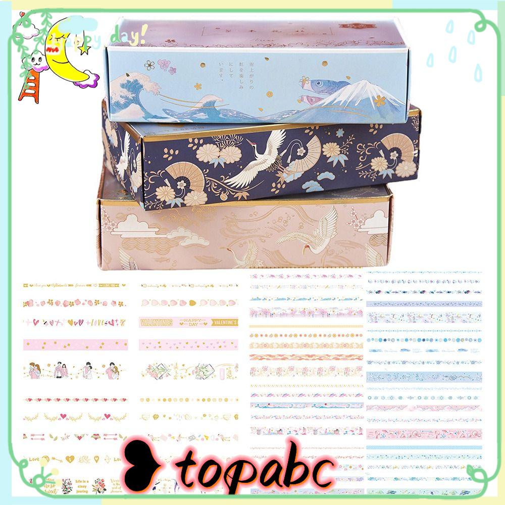 Top 20Roll/Set Washi Tape Kreatif Alat Tulis Sastra Scrapbooking Little Fresh INS DIY Bahan