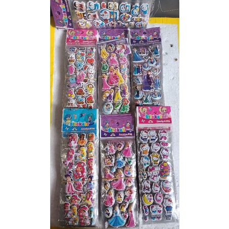 

10PCS STICKER TIMBUL BENING MIX (6x12)