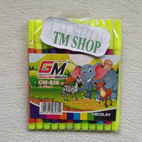 

Spidol Warna Medium GM 828 Isi 12 Warna - Colouring Marker