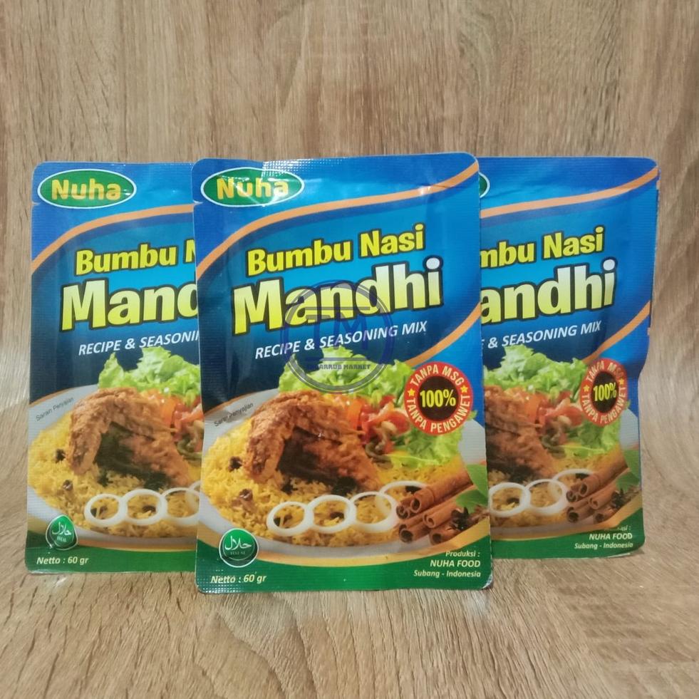 

♗ Bumbu Nasi Kebuli Instant 100% NON MSG & PENGAWET Bumbu Nasi Mandhi Instant Bumbu Nasi Kabsa Instant Bumbu Nasi Bukhori Instant ORIGINAL 60gr - NUHA FOOD ㅞ