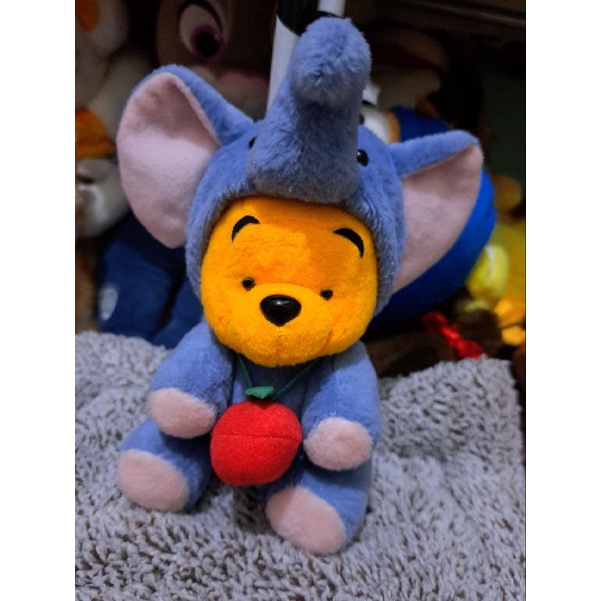 Boneka Winnie The Pooh Kostum Gajah Apel Original Disney
