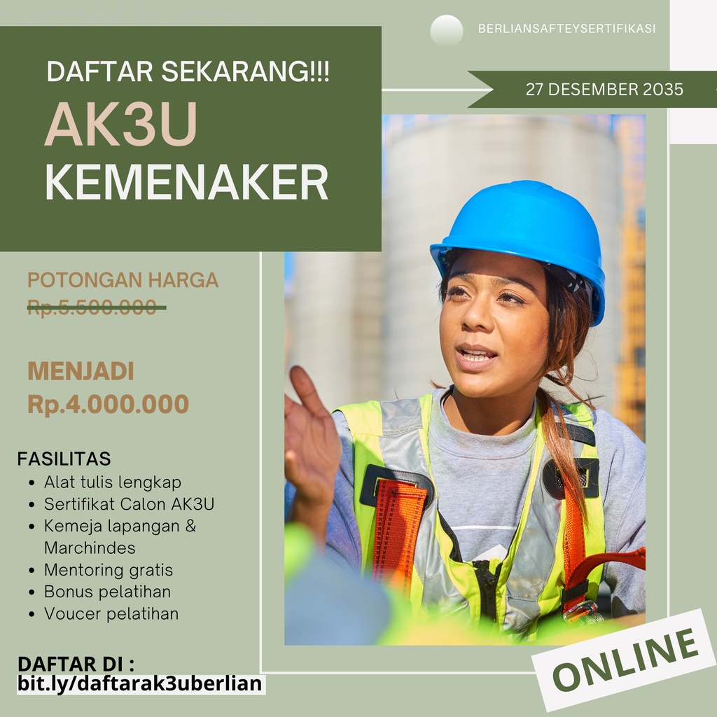 

Sertifikasi AK3 Umum Kemenaker