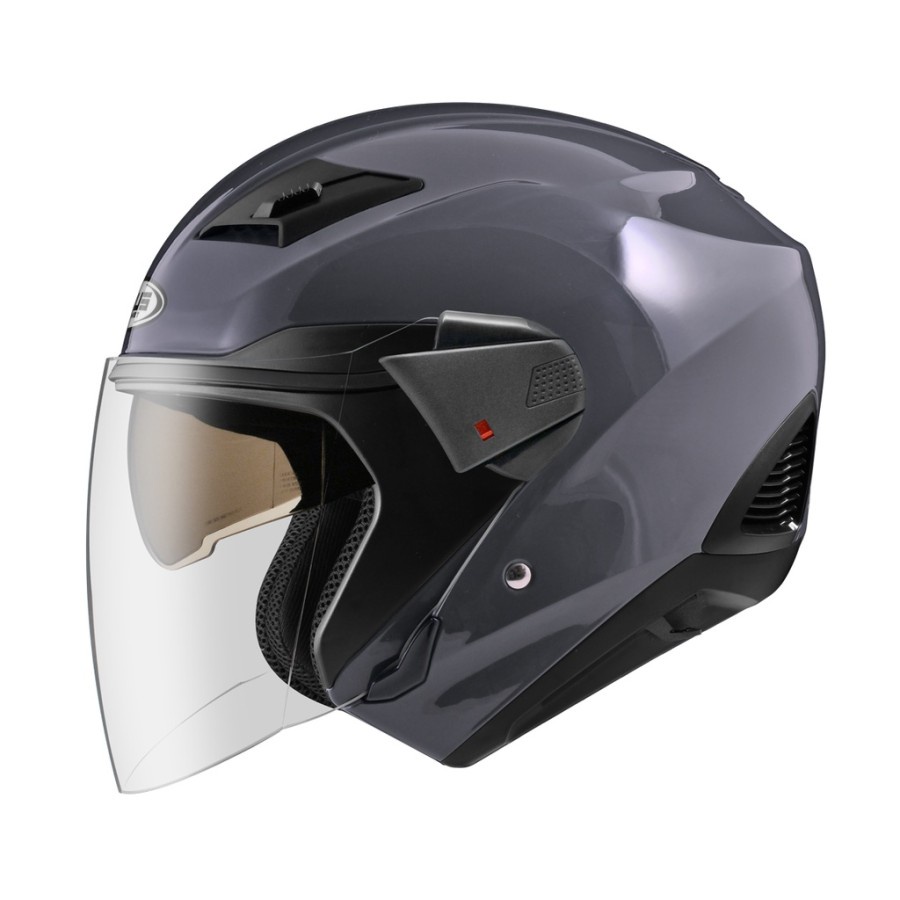 Helm Zeus ZS611 Solid Grey 11C Doff | Zeus ZS 611 Double Visor