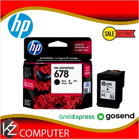 HP 678 BLACK INK CARTRIDGE - 100% ORIGINAL Belum Ada Penilaian