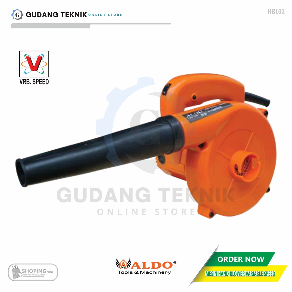 Mesin Hand Blower Angin ALDO HBL-02 / Blower Hisap Tiup Angin Tangan Listrik  ALDO HBL 02 - Hand Blower Electric Elektrik ALDO HBL02