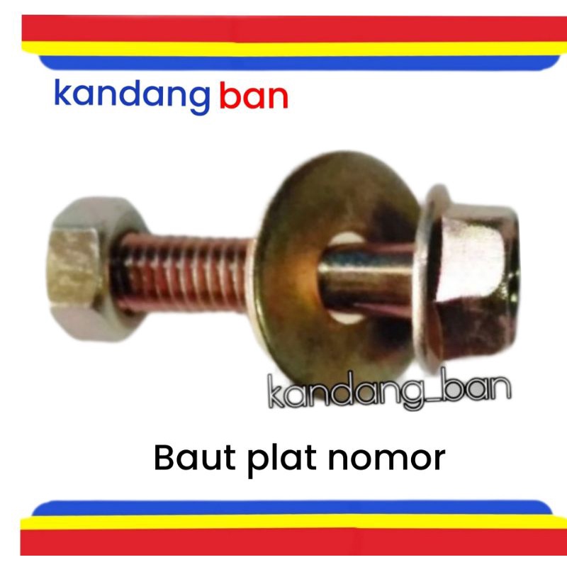 Baut plat nomer semua motor