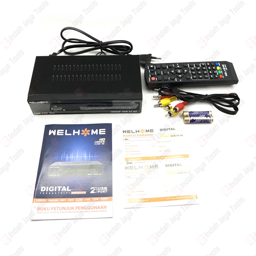 WELHOME Set Top Box TV Digital DVB T2 - STB Full HD HDMI Receiver