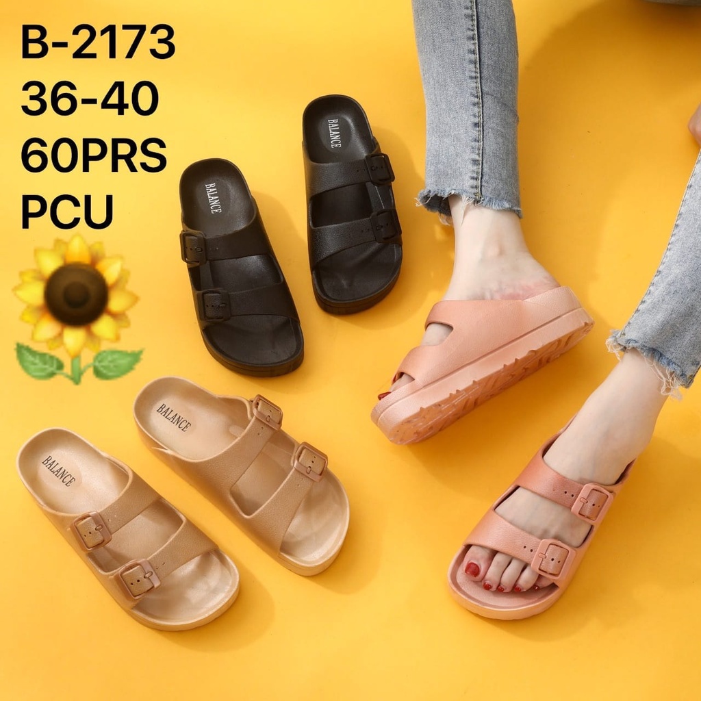 Sandal Karet Jelly Wedges Wanita Import Model Fashion KoreaTerbaru Original Kekinian by AGUNG STYLE Balance B-2173