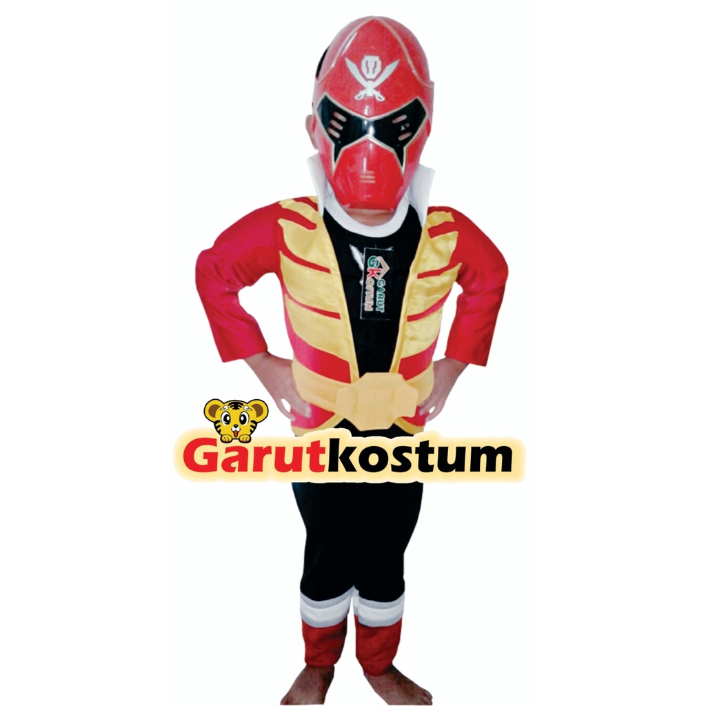 Kostum power ranger samurai setelan anak lucu karnaval
