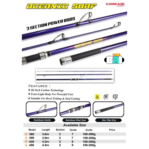 Joran PANCING KAMIKAZE OCEANIC lll SURF TYPE SPINNING SECTION 3