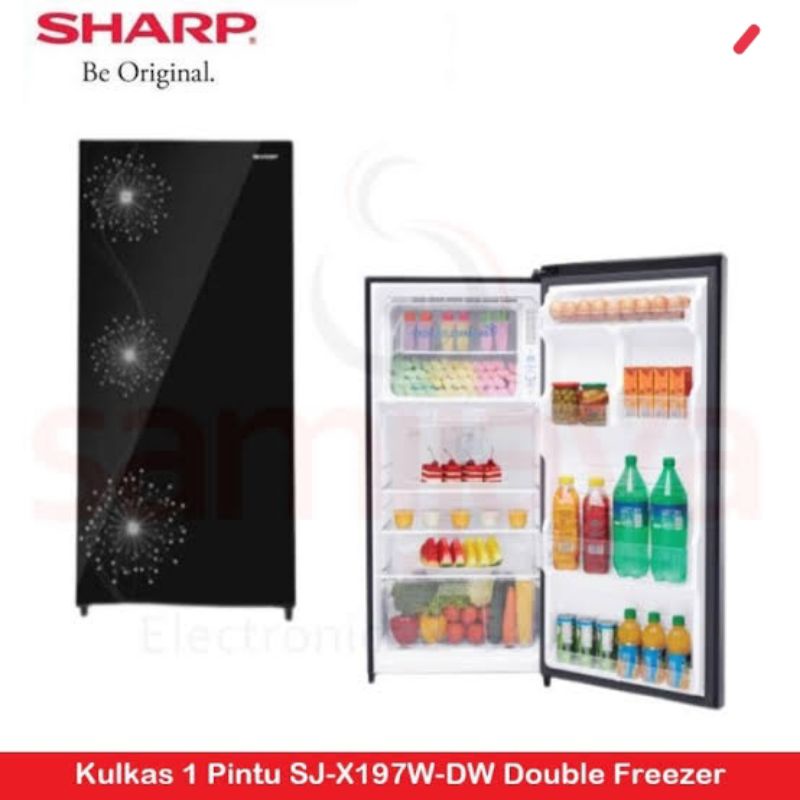 KULKAS SHARP 1 PINTU DOUBLE FREEZER 197WDW KULKAS 1 PINTU SHARP DOUBLE FREEZER 197 WDW KULKAS 1 PINT