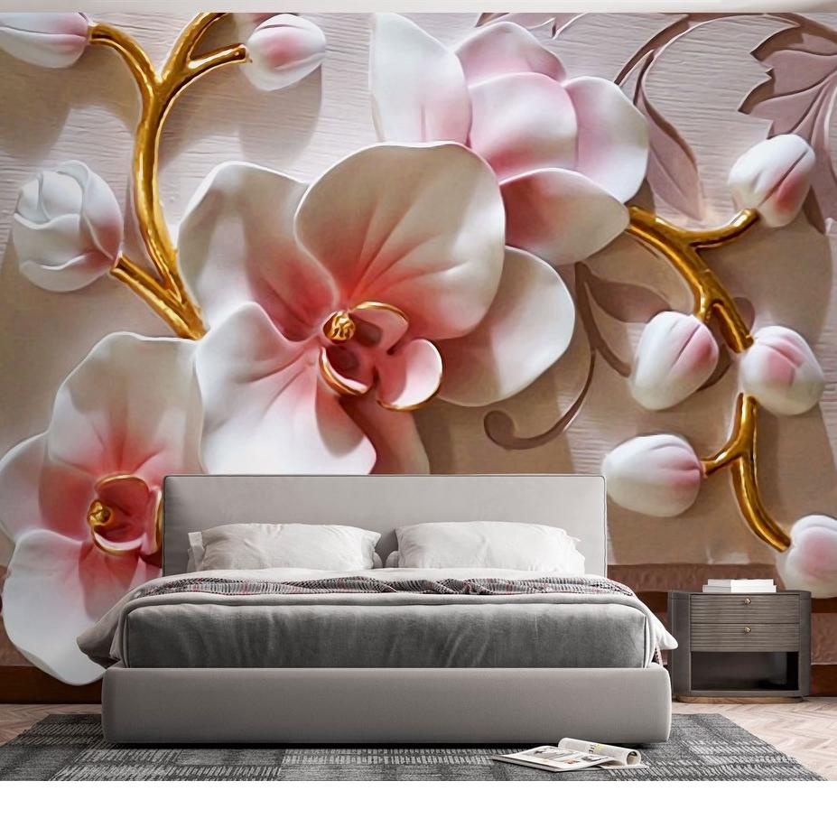 ➲Terbaru Wallpaper Custom Floral 3d, Wallpaper Dinding 3d, Wallpaper Custom 3d,Wallpaper Bunga 3d Produk Premium