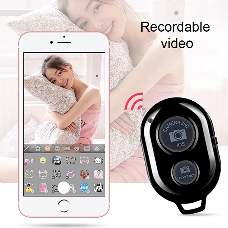 Tomsis Bluetooth Remote Control Selfie Tombol Remot Blutut Shutter Wireless Camera Phone For IOS Android