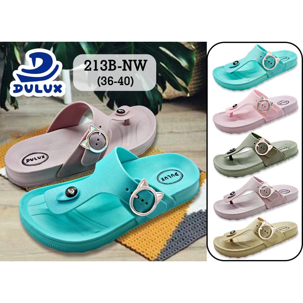 DX-213B-NW Sandal Wanita Jepit Casual / Sandal Jepit Karet Cewek Merek Dulux Ukuran 36-40