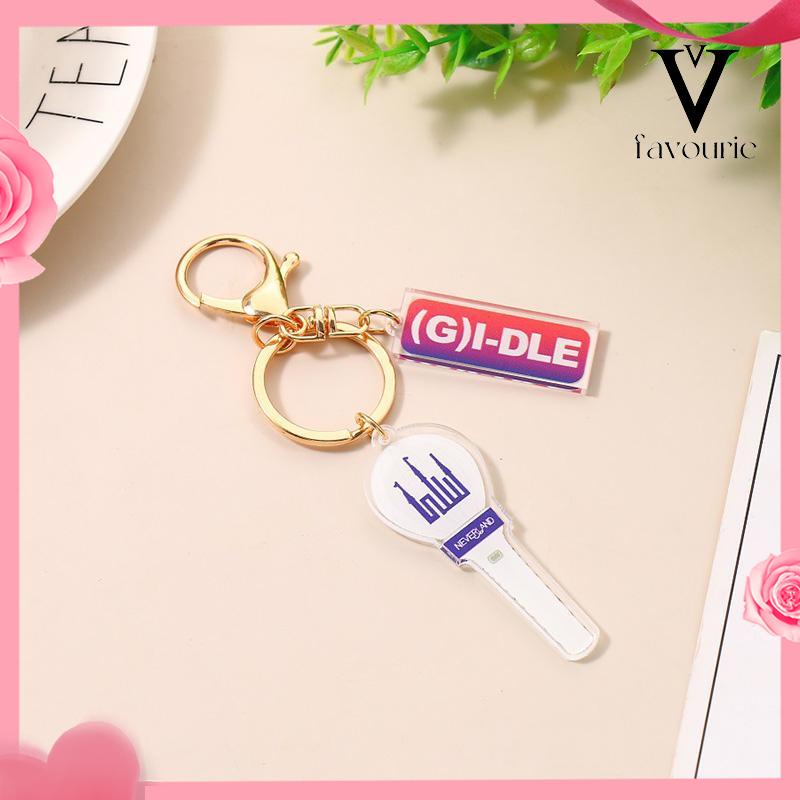 CODGantungan Kunci Mini Key Chuain Lucu Kpop Keychain Akrilik Mendukung Aksesoris-FA