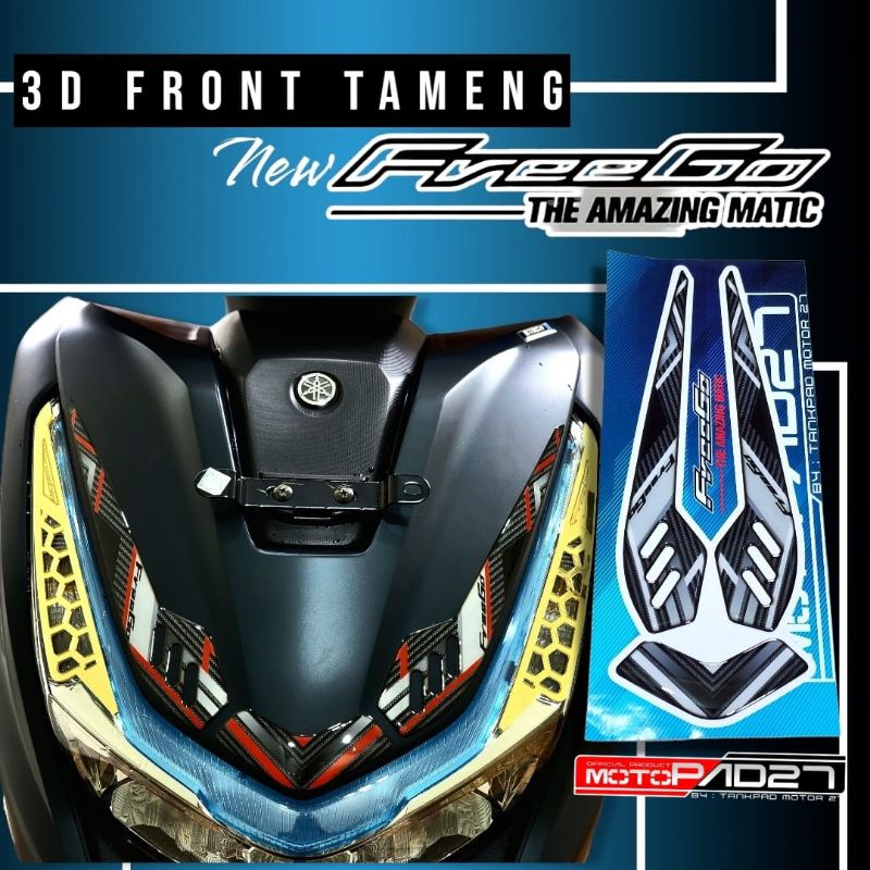 Stiker Freego 125 new stiker resin timbul alis lampu depan Yamaha Freego 125 2022