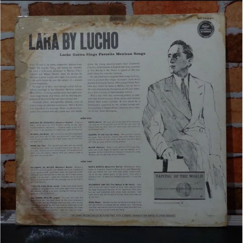 Kaset Vinyl Piringan Hitam 12 inch Lara By Lucho