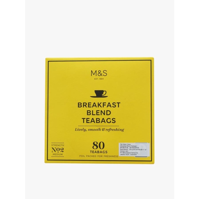 

M&S FOOD - Teh Celup - Breakfast Blend 80 Teabags