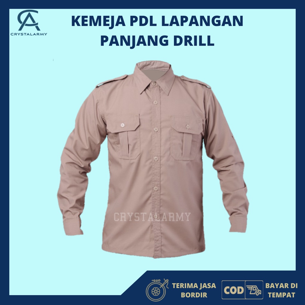 Kemeja Pdl Lapangan / Kemeja Pdl / kemeja Kerja Pria / Kemeja formal / Kemeja Amerikan Drill