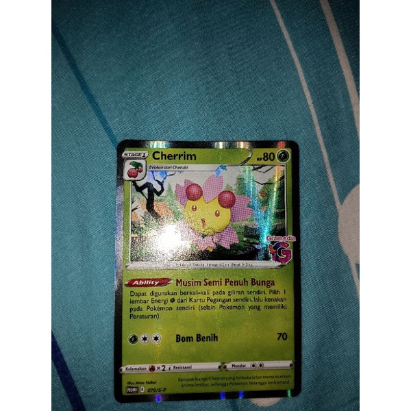 kartu pokemon promo gramedia cherrim