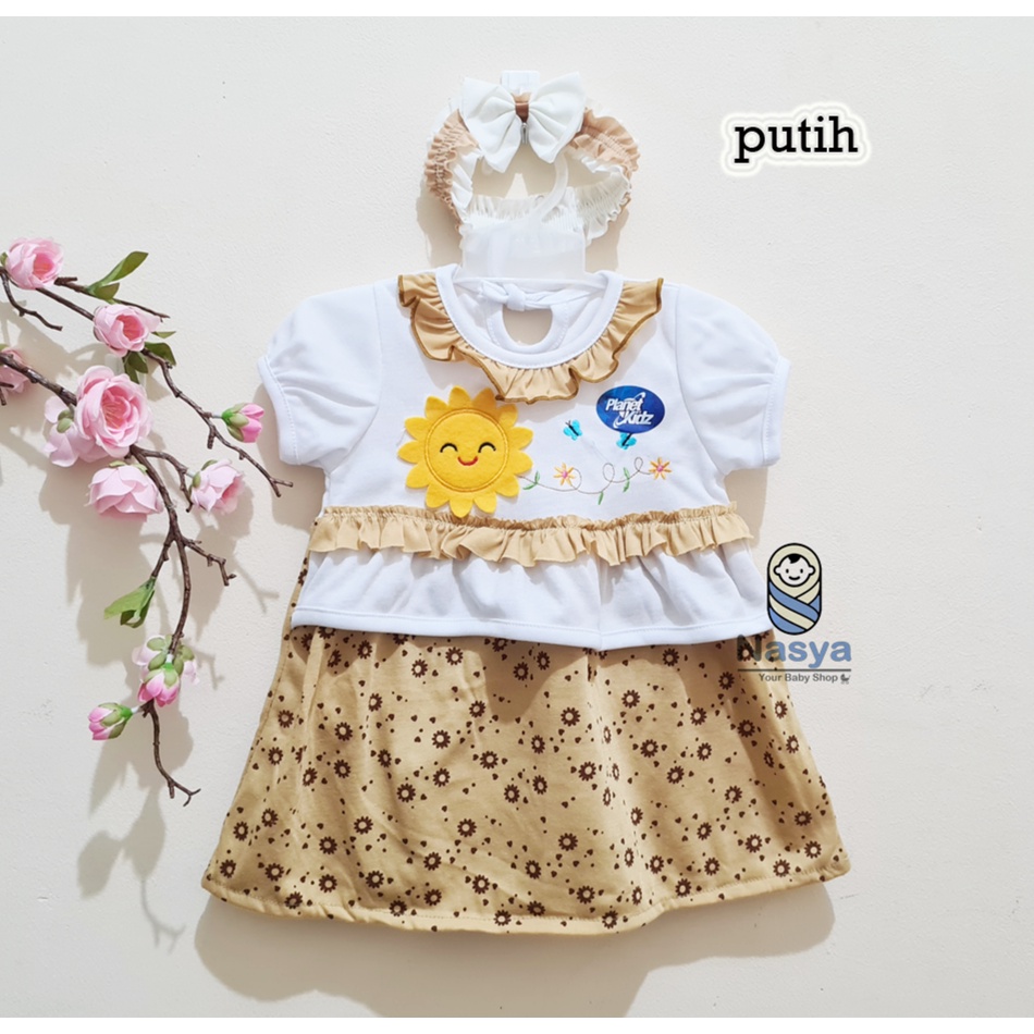 [P-020] Dress Bayi anak usia 3-6 Bulan - Planet Kids (Planet Kid)