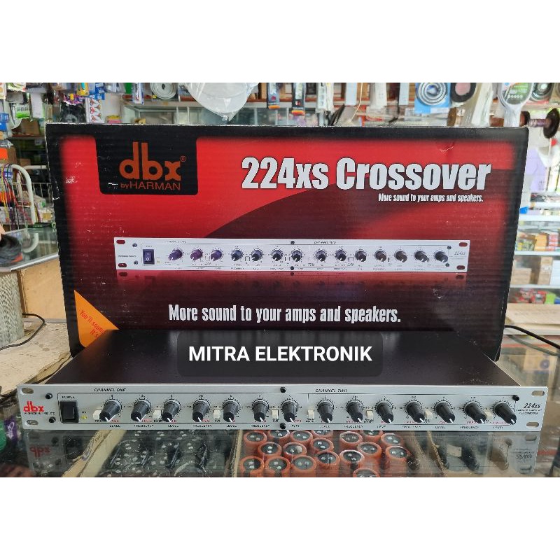 Crossover DBX 224xs Silver Crossover dbx 4 way + subwoofer Double subwoofer Original