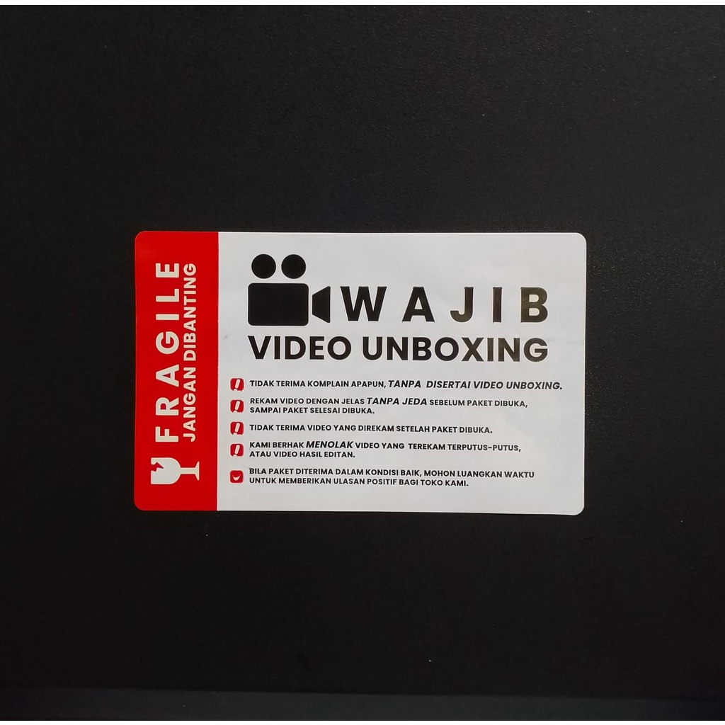 

Label Sticker unboxing 80 x 50mm isi 300pcs