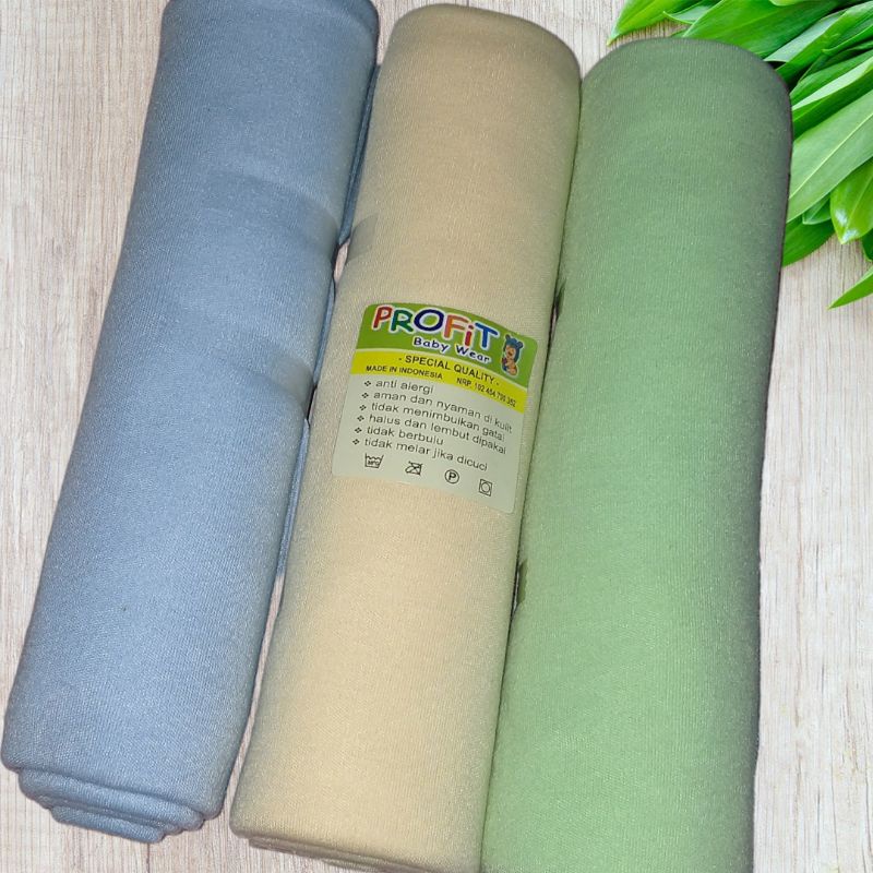 3 PCS Bedong Pernel Bayi Bedong Selimut Bayi Newborn Seri Warna Soft