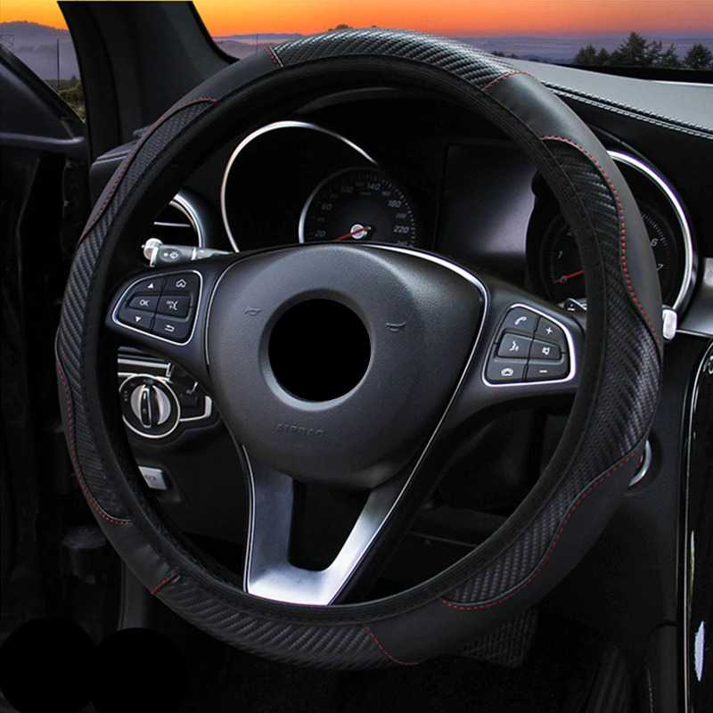 Cover Setir Mobil Bahan Kulit Steering Wheel Cover