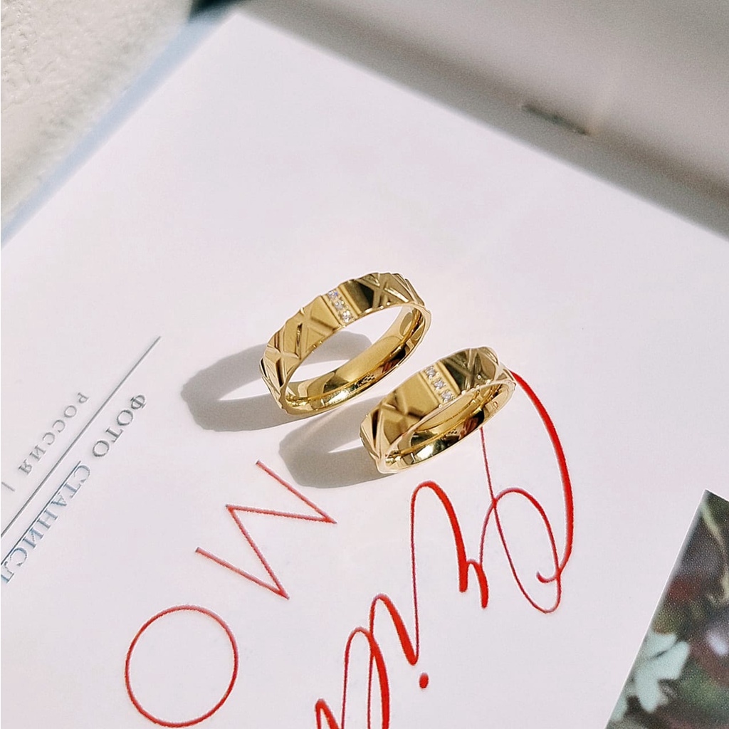 cincin bahan titanium korean style