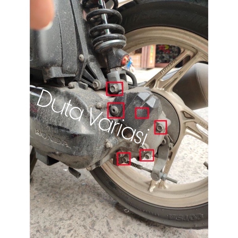 Baut 2Kunci : Paketan Baut shock + B.Sensor + B.Carangcase Scoopy Pristige , Beat Deluxe,,Genio