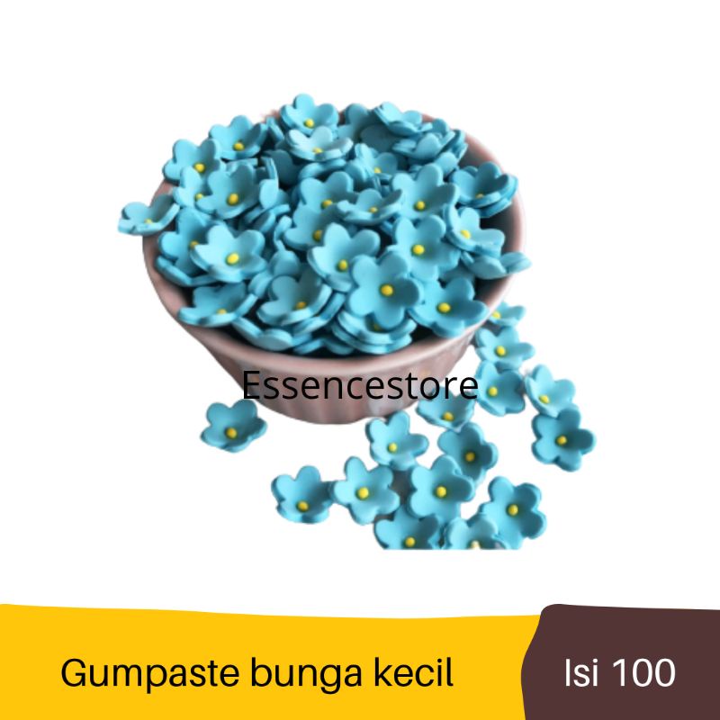 

Hiasan Kue | Gumpaste Bunga Kecil Isi 100