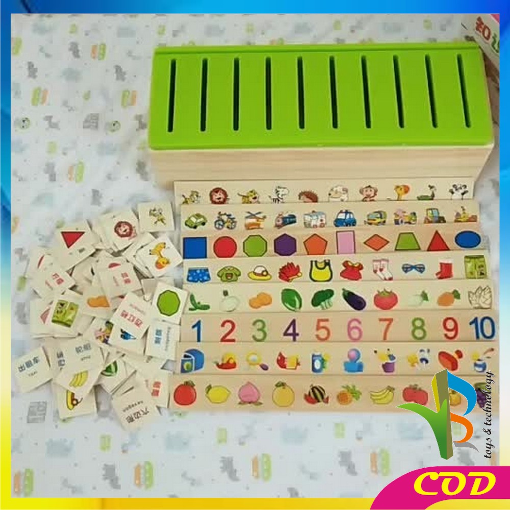 RB-M176 Mainan Anak Puzzle Kayu Mainan Edukasi Bergambar Montessori Toys / Puzzle Anak Wooden Toys