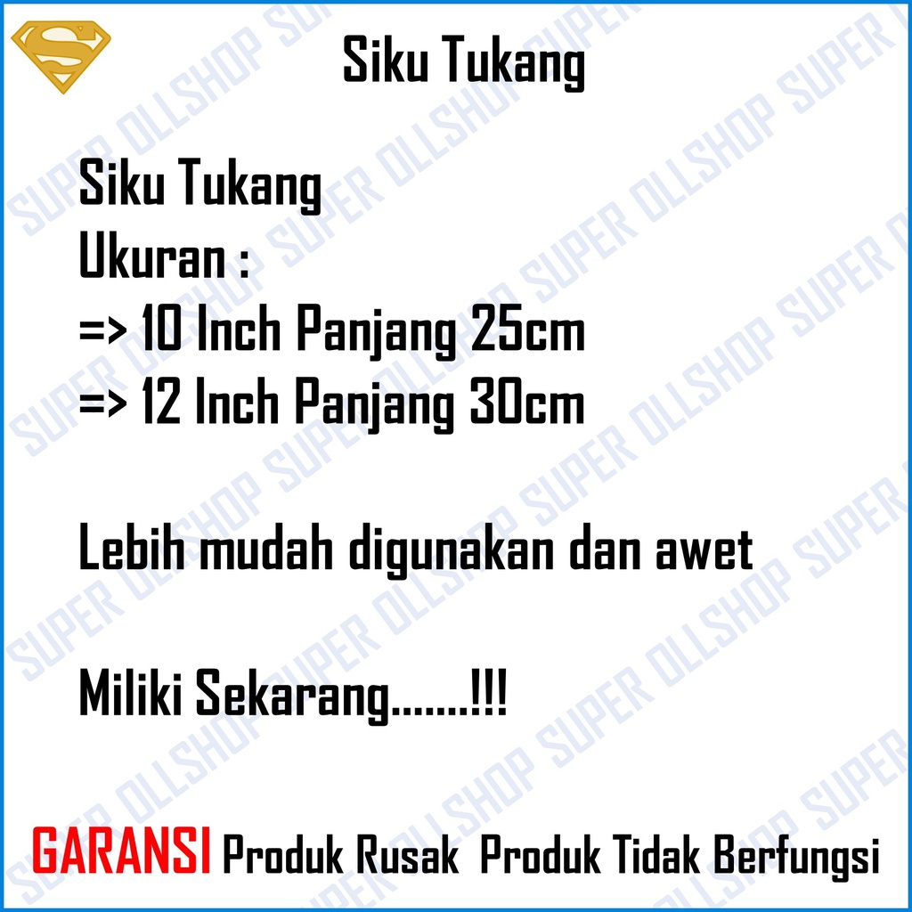 Penggaris Siku Tukang Besi Pasekon 25 cm 10 inch / 30 Cm 12 inch Termurah Alat Ukur Akurat