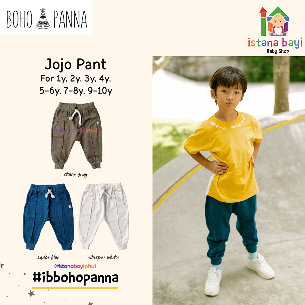 BOHOPANNA JOJO PANTS - JOGGER PANTS - CELANA ANAK 1-10 TAHUN